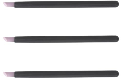 LIFKICH 3 Limas de Cuarzo Paquete de 3 Piezas Mango Ergonómico para Uñas Herramienta para Raspar y Cuidado de Cutículas para Manicura y Pedicura
