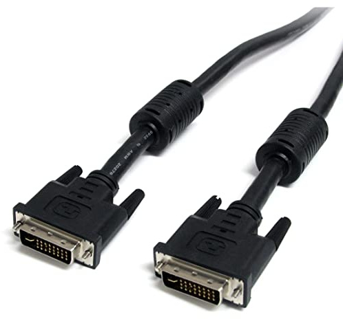 StarTech.com DVI-I-kabel med dubbla länkar – 4,6 m – digital och analog – kabel till hane – datorskärmskabel – DVI-kabel – DVI till DVI-kabel (DVIIDMM15)