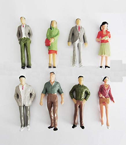 Archifreunde Modellfiguren, 15 Stück, Handbemalt, für Modellbahn Spur G, Kind, 6,8 - 7,6 cm (Erwachsene), 3 - 4 cm (Kinder), TOYS_AND_GAMES