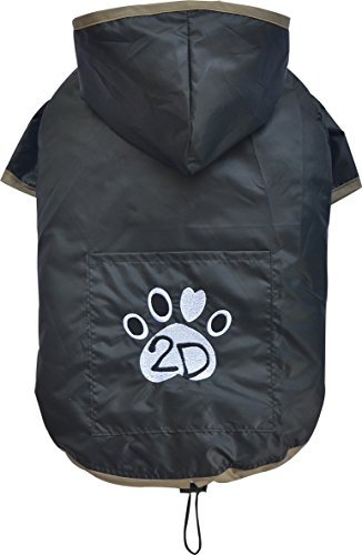 Doggy Dolly DR055 Hunderegenshirt, Größe: M, 2 beinig schwarz