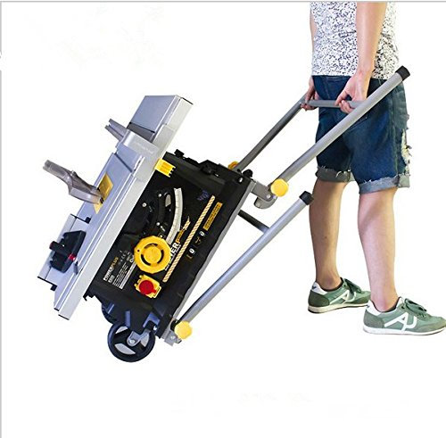 GOWE Sierra de mesa de 10 pulgadas, sierra eléctrica deslizante para carpintería, 254 mm, sierra de mesa deslizante de madera, sierra circular de 1800 W, sierra eléctrica de 220-230 V/50 Hz