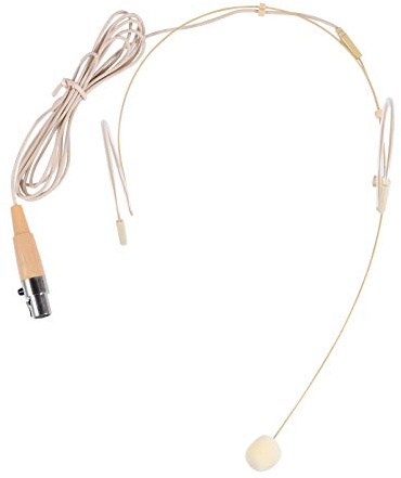 Milisten Head-mounted Mic XLR 3-Pin Richtmikrofon für Verstärker Lautsprecher | Abs, Stark Elastische Ausführung, Leichte Bauweise, für Darstellende Künste und Unterricht, Ohrbügel Design