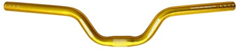 UPANBIKE Cykelstyre 25,4 mm 520 mm aluminiumlegering stigare stång stigning 80 mm för fast växel cykel (guld)