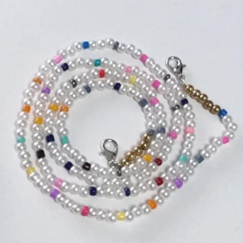 Brillenkette Metall Verstellbare Länge Kettenhalter Schmuck Für Frauen Strass Perlenkette Halskette Zubehör T1