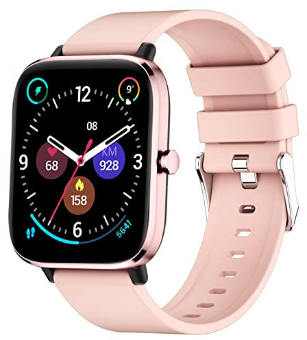 findtime Smart Watch Recieve/Make Call Message 1.7 Touch Screen Fitness Watch Blood Pressure Heart Rate iOS Android Smartwatch for Men Women Step Calorie Counter Custom Dial