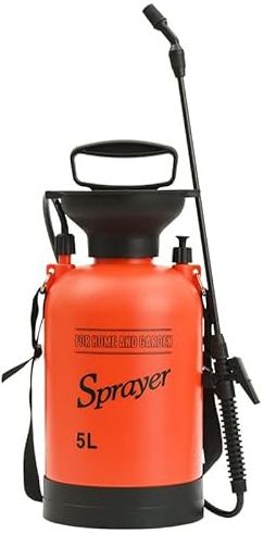 Pulvérisateurs Pulvérisateur de pression de jardin 5 litres Pompe d'action pulvérisateur pulvérisateur de vaporisateur à grande capacité for tueur de mauvaises herbes, pesticides, herbicides, insécide