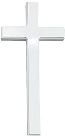EVANEM Weißes Massivholz-Wandkreuz, Wandbehang, Kunstdekor, Gerades, Einfaches Holzkreuz, for Heimdekoration, Wanddekoration, Familientreffen, Kreuz, Super Groß, 1 Stück (Size : 0.9m high)