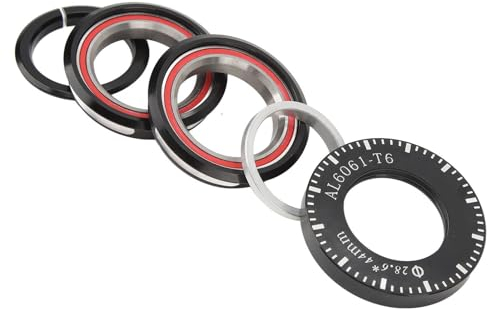 BROLEO Set di Scodelle per Bici Pieghevoli da 44 Mm Set di Cuffie per Bicicletta in Lega di Alluminio Superficie Lucida Resistente all'abrasione per MUP8 per SP8 (#1)