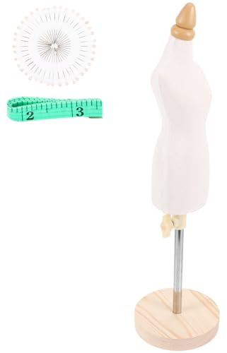Kleiner Mannequin Modell 1/4, Kleidung Schaufensterpuppe für Unterricht | Pu, Stretchbaumwolle und Holz, Tragbar und Leicht zu Tragen, Zubehör Inklusive Zufällige Farbe
