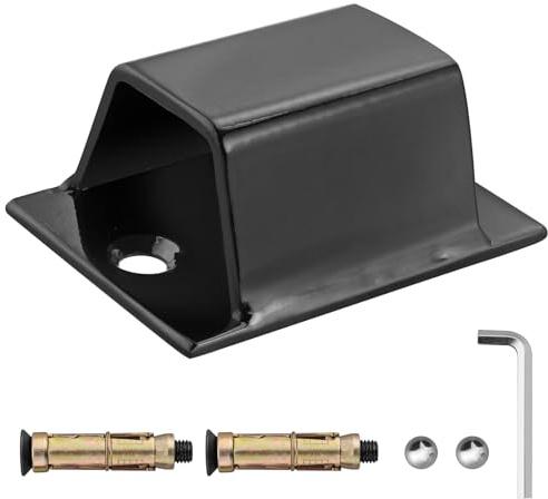 EYPINS Bodenanker, Befestigungsanker, Boden- oder Wand Kettenanker aus Hochfestem Stahl sicher und stabil für Fahrrad, Motorrad, Boot mit Befestigungsmaterial | Schwarz