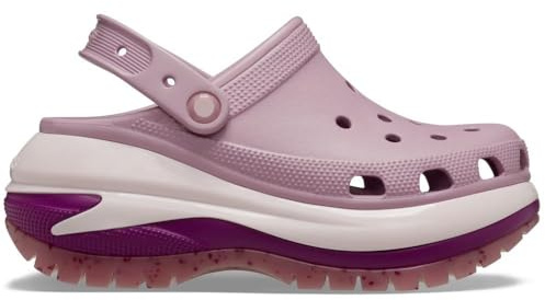 Crocs Zuecos clásicos Mega Crush | Zapatos de Plataforma Obstrucción para Unisex Adulto, Hortensia, 24.0 cm