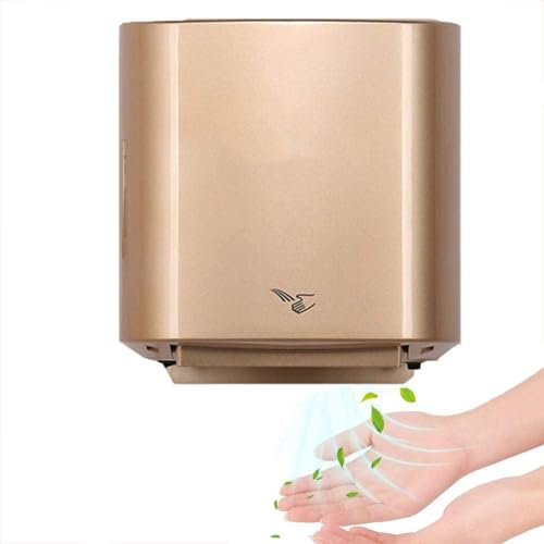WBRSybUK Asciugamani Elettrico Automatico Ad Aria Calda Commerciale in ABS, Montato A Parete, per Bagno, Cucina, Mediclinics, 1200 W, Asciugatura Rapida in 10 Secondi
