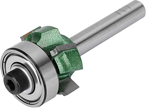Holzbearbeitungs-Trimm-Bit, R1/R2/R3-Fräser, 4 Trimm-Fräser, Wolframstahl-Bit für Post-Banding-T-Banding-Trimmer, Enchapade Cantos Melamina (1/4 * R1)