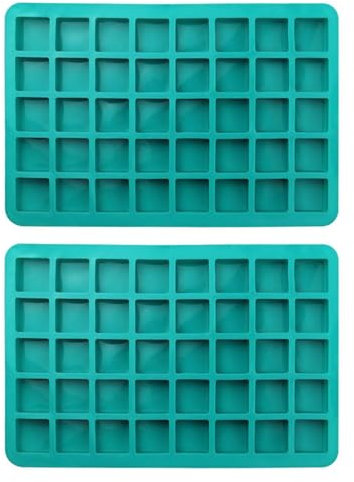 Moules Carrés De Cuisson En Silicone, 2 Pièces, Moules À Chocolat, À Bonbons, Petits Gâteaux, Accessoires De Cuisson Diy