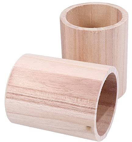 NUOBESTY 2stücke Holz Stifthalter Stiftehalter Stiftebehälter Schreibtischzubehör Büro Stiftehalter Holz Organizer Stifthalter Schreibtischzubehör