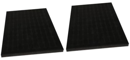 BESTonZON Almohadillas de Esponja para Joyería 2piezas, Inserciones Negras para Caja de Anillos Diseño Elegante y Almacenamiento Práctico para Tiendas y Uso Personal
