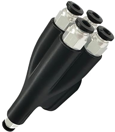 Raccord d'extension 4 en 1 pour imprimante 3D - Module de tuyau d'alimentation - Connecteur de tuyau AMS - Adaptateur PTFE - Pour Lab X1/X1C/X1E/P1P/P1S