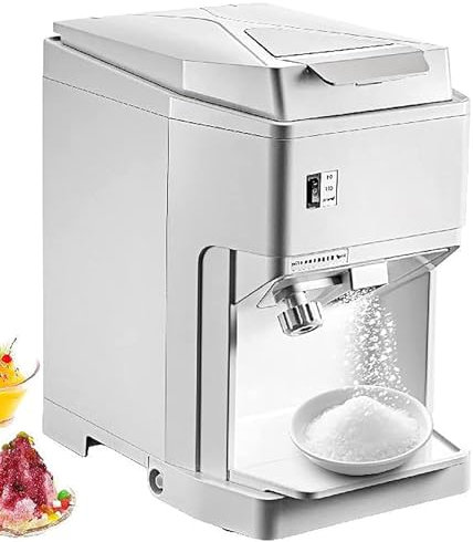 Elektrischer rasierter Eiszerkleinerer – 1450 U/m Crushed Ice Machine Snow Cone Maker hält 2,3 kg, perfekt für Eis, Cocktails, kalten Saft, Smoothies