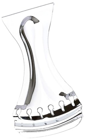 Gitarren Saitenhalter Metall Ersatzteil Steg für Musiker Silber F04a | Saiteninstrumente, Erhöht Sustain und Lautstärke, Komfortables Spielgefühl, Passendes Zubehör für Gitarren