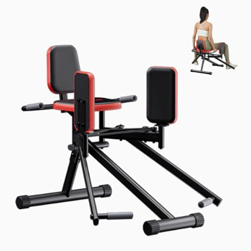 Hüft- und Beinabduktoren-Fitnessgeräte,Po Trainer für Zuhause, Beinpresse für Zuhause mit Einstellbarer Intensität,Gesäß- und Gesäßformung (schwarz)