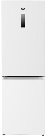SIA SNF1850W 290L Freestanding Fridge Freezer, Total No Frost, 70/30 Split, Interior LED Light, E Rated, 2 Years Parts & Labour Guarantee