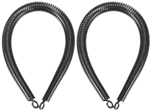 sourcing map 2 piegatubi a molla in PVC, diametro esterno 16,3 mm, lunghezza 380 mm, molla piegatubi per tubi in casa idroelettrica, nero