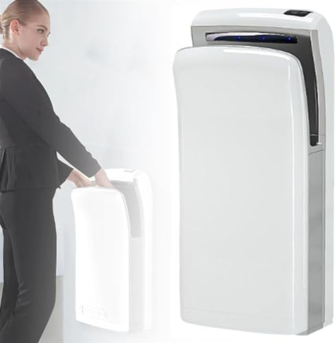 JMOUZHG Sèche-Mains électrique, 1800W Double Face Jet Haute Vitesse, sèche-Mains Intelligent à détection Automatique avec réservoir et Filtre