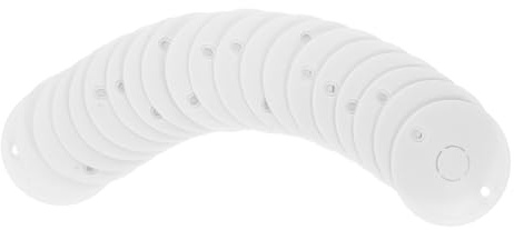 iplusmile Placas para Cajas Eléctricas 86 Tipo Orificios Tapas Decorativas para Interruptores de Luz Color Blanco 20 Unidades para Instalación Techo y Enchufes de Pared