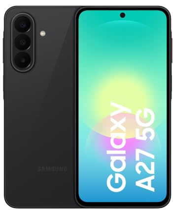 Samsung Galaxy A27 5G, 128GB, RAM 6GB, Black [Versione Italiana] | 3 anni di Garanzia, Smartphone sottile, Cerchia e Cerca, Gomma Oggetto, Trascrizione Vocale, Tripla Camera, IP64, 5.000 mAh