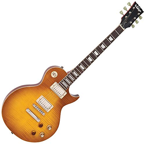 VINTAGE V100 ReIssued Electric Guitar ~ Lemon Drop