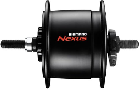 SHIMANO CYCLING_EQUIPMENT Dynamo Hub 100/36 Black DH-C6000 6V/2.4W F Rod Bushings, Adults Unisex, Multicolor (Multicoloured), One Size