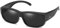 DUCO Herren und Damen Sonnenbrillen Polarisiert Unisex Brille UV400 Schutz Wrap Around Blendschutz Überbrille für Brillenträger Fit-over Polbrille 8956 (Schwarz)