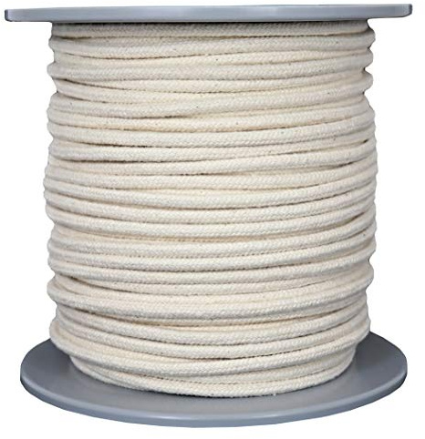 Gepotex Schnur Seil Baumwollseil - Länge 100 Meter - Ø ca. 6 mm - sehr weiche Qualität aus unbehandelter Rohbaumwolle Made in Germany, biologisch abbaubar und umweltfreundlich