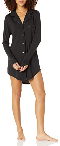 Cosabella womens Bella Sleepshirt Night Shirt, Black/Black, X-Small US