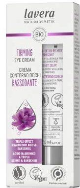 lavera Straffende Augencreme - dreifach Hyaluronsäure und Bakuchiol - Reduziert Augenfalten - Green Lift Complex - Naturkosmetik - vegan - Bio (1 x 15ml)