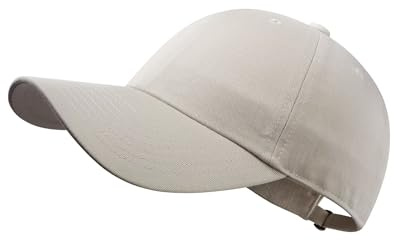 GADIEMKENSD Blank Baseball Cap Washed Cotton Hat for Women Men Unconstructed Soft Basic Hat Unisex Custom Items Plain Caps Dad Hats for Outdoor Sports Golf Running Hiking Ivory