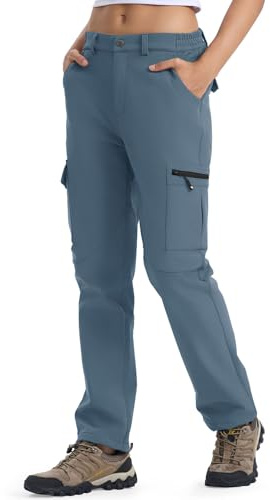 YSENTO Damen Wanderhose Wasserdicht Outdoorhose Softshellhose Winter Skihose Gefütterte Snowboardhose Trekkinghose Funktionshose