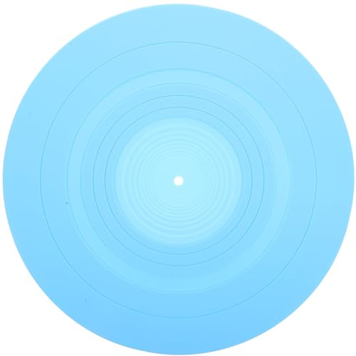 Supvox Support de platine antistatique en silicone 11,61 pour tourne-disque - Tapis de protection pour l'atténuation de la résonance et la stabilisation des disques vinyles