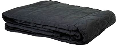 Mytee Products Small Black Sound Dampening Blanket with Grommets - 48 x 48 - Moving Blanket with Sound Absorption - Cotton/Polyester Woven (Machine Washable)