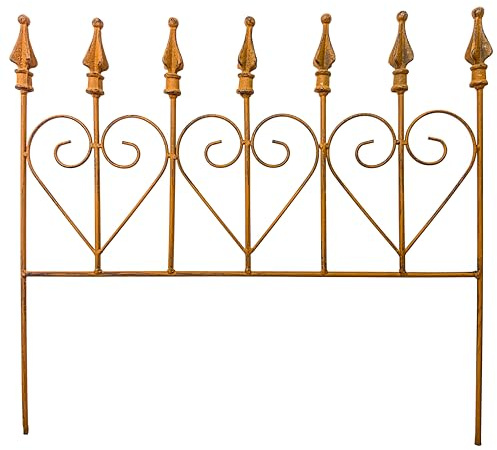 Blümelhuber Rankgitter Metall Deko Balkon und Garten Deko Balkon Sichtschutz Garten Gartendeko Vintage Gartendeko Figuren Herz Form