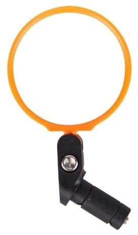 Fahrradspiegel Lenkerende Fahrradspiegel Stahllinse Fahrradspiegel Rückspiegel for Fahrrad Mountain Road Bike Spiegel Fahrradzubehör Fahrrad Spiegel (Color : Orange 1pc)