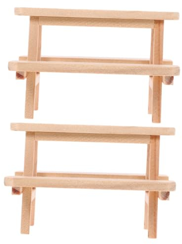 Abaodam 2stücke Teiliges Miniatur Möbel Tisch Und Stuhl Für Kreative Deko Zubehör Für -szenen Und Fotografie Handgefertigtes Design