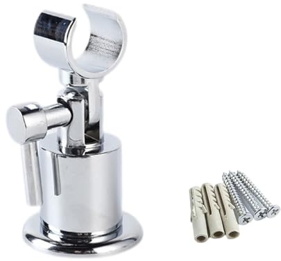XUTONG Support Pommeau de Douche en Métal,Support Douche à 180 Degrés,Mural Réglage Pivotant Porte Pommeau de Douche pour la Plupart des Pommes de Douche,Support de Pommeau de Douche avec Vis