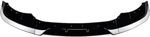 OKNGHPLIU Auto Frontspoiler für BMW 5er F10 F11 LCI 2015–2017, Frontstoßstange Frontlippe Autoantikollisionsschutz Body Kit Zubehör,A/Gloss Black