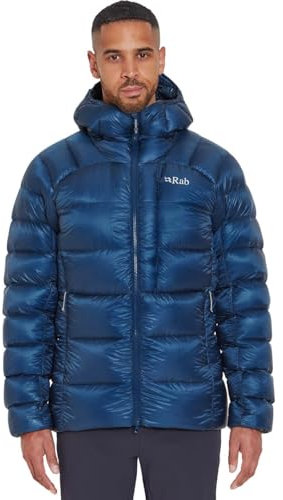 Rab Men's Mythic Ultra Jacket - Down Insulated Windproof Hooded Coat for Alpine Climbing, & Mountaineering - Tempest Blue - Large