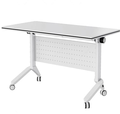 ZNQNDSR Konferenztisch 1 Pcs Klapp Konferenz Tisch Rechteck Treffen Seminar Tische Büro Tagungsraum Flip Top Holz Tisch(47.2x19.7x29.5)