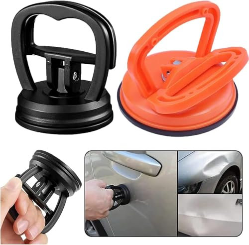 SUJAHHUJIQ Kit de débosselage de voiture 2 pièces, puissant outil de réparation de bosses de voiture pour verre, écran, carreaux et objets en mouvement