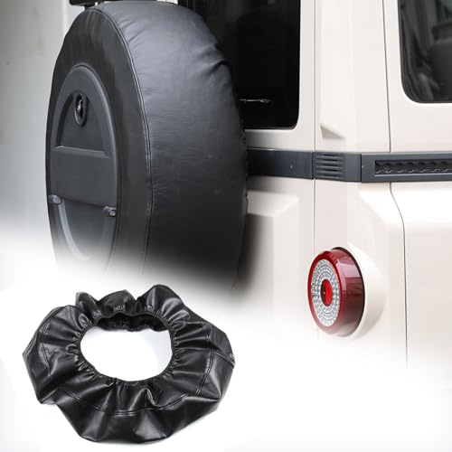 Housse de pneu de secours compatible avec Ineos Grenadier 2020-2024 en cuir épais - Étanche - Protection solaire - Accessoires résistants aux rayures (demi-housse)