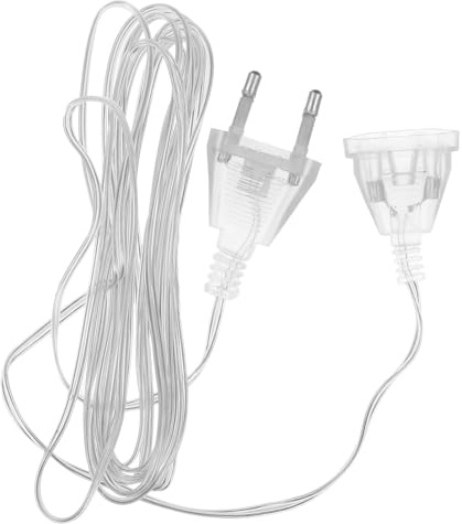 2 Stück Led Lichterketten Verlängerungskabel, 3 Meter Eurostecker Verlängerung, Flexibles Anschlusskabel Für Innen- Und Außenbeleuchtung, Kompatibel Mit Eu-Standard Led Lichterketten