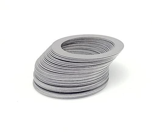 RybdaFDc Arandelas, 10 Piezas/Juego, arandela Plana de Acero Inoxidable, Junta de Ajuste de Alta precisión, cuña Ultrafina, M20/M22/M25/M28/M30, Espesor 0,1/0,2/0,3/0,5/1 mm(25x30x0.2 (10Pcs))